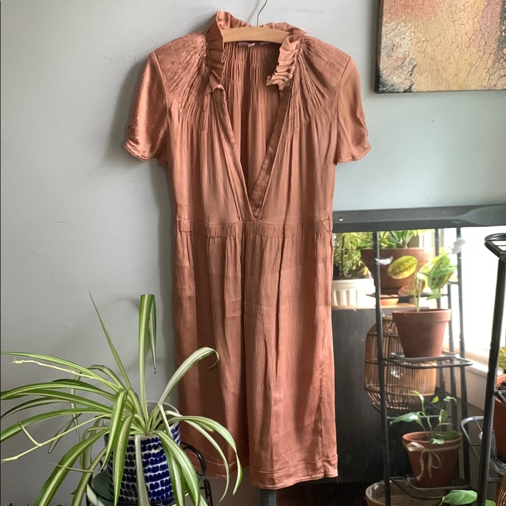Calypso St Barth Silk Ruffle Dress